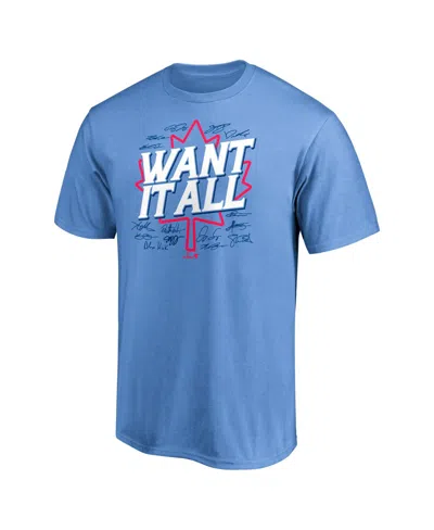 Breakingt Men's And Women's Powder Blue Toronto Blue Jays Want It All T-shirt