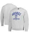 Breakingt Men's And Women's Shohei Ohtani Heather Gray Mlbpa Player Name Number Sweatshirt In Gray