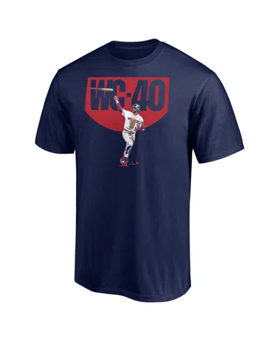 Breakingt Men's  Willson Contreras Navy Wc-40 T-shirt In Blue