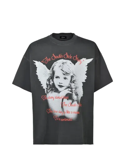 Breath Angel Graphic-print T-shirt In Grey