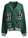 Breath Bh-patch Appliqué Cardigan In Green