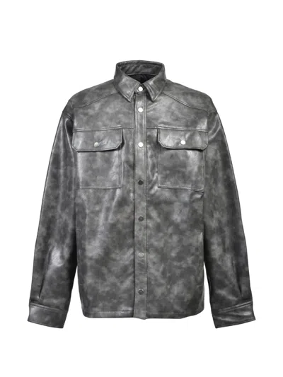 Breath Buttoned Pocket Shirt In Gray