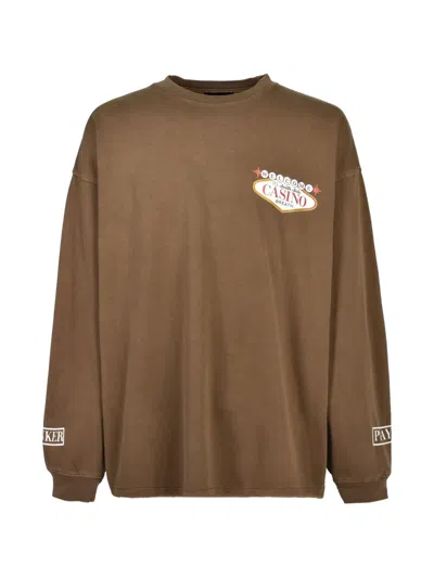 Breath Casino Long-sleeve T-shirt In Brown