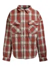 Breath Checked-pattern Shirt In Red