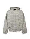 Breath Check-pattern Logo-patch Jacket In Green