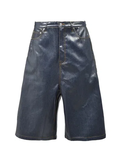Breath Coated Carpenter Shorts In Blue