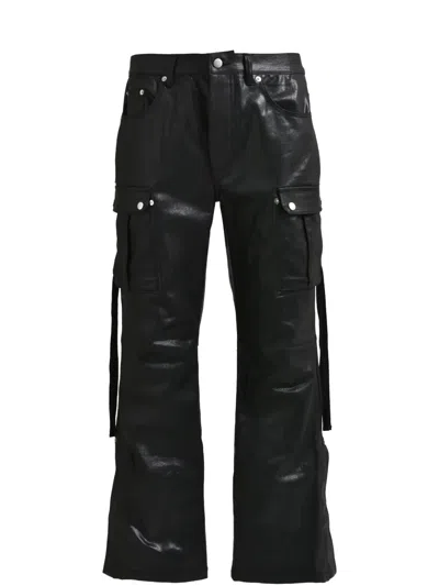 Breath Coating Cargo Pants In Black