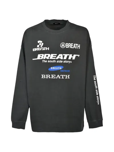 Breath Company Long-sleeve T-shirt In Black