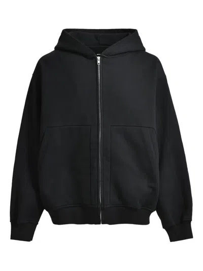 Breath Cotton Hoodie In Black