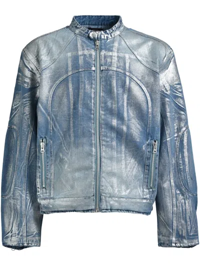 Breath Denim Jacket In 蓝色