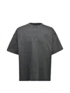 Breath Distressed-patchwork T-shirt In Gray