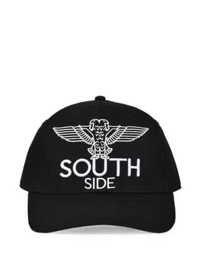 Breath Eagle Embroidered Cap In Black