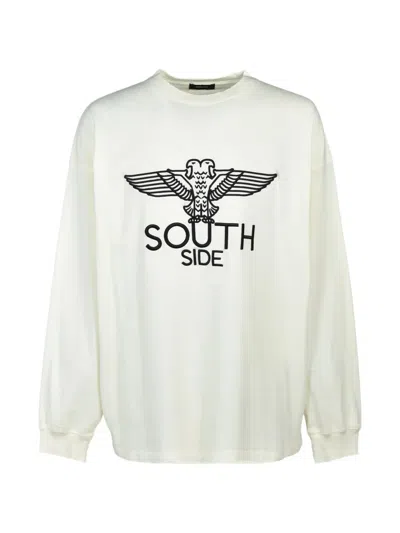 Breath Eagle Long-sleeve T-shirt In White
