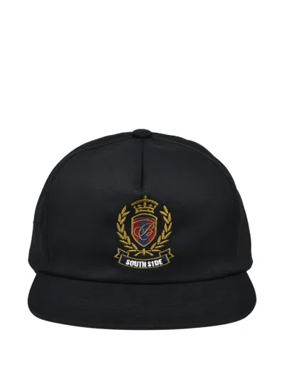 Breath Embroidered Logo-patch Baseball Cap In Black