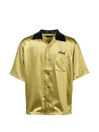 Breath Embroidered Satin Shirt In Multi