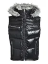 Breath Faux-fur Gilet In Black