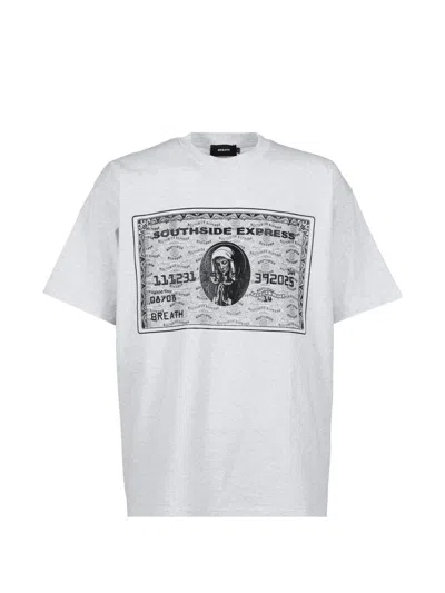 Breath Graphic T-shirt In Gray