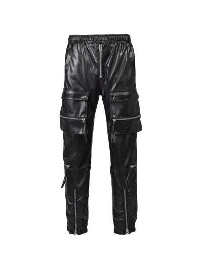 Breath Layered-design Zip-detail Cargo Pants In 블랙
