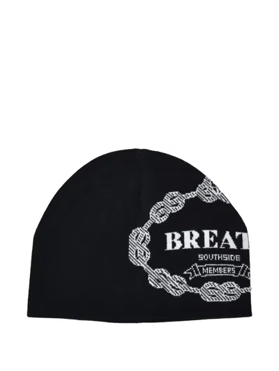 Breath Logo Beanie Hat In Blue