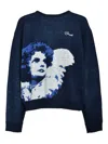 Breath Logo-embroidered Sweater In Blue