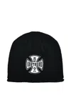 Breath Logo-patch Beanie Hat In Black