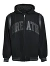 Breath Logo-patch Bomber Jacket In Black