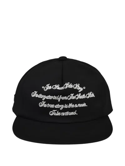 Breath Logo-embroidered Snapback Cap In Black