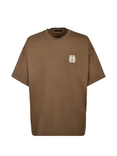 Breath Logo-print Box-fit T-shirt In Brown