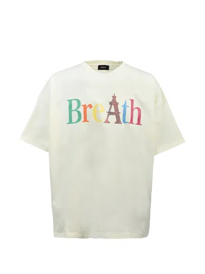 Breath Logo-print Cotton T-shirt In White