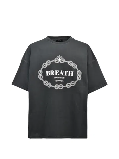 Breath Logo-print T-shirt In Black
