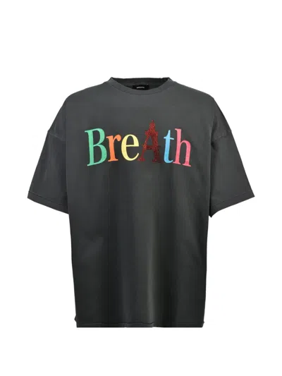 Breath Logo-print T-shirt In Black