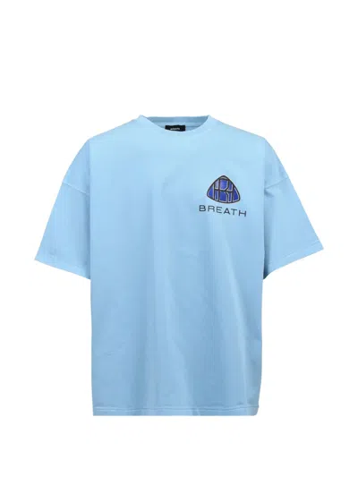Breath Logo-print T-shirt In Blue