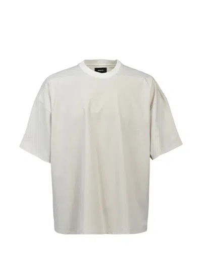 Breath New Rich Silky Wide Dropped-shoulder T-shirt In White
