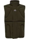 Breath Padded Down Vest In Grün