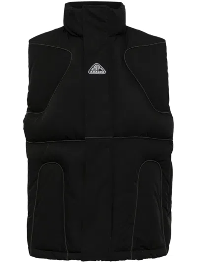 Breath Padded Down Vest In Schwarz