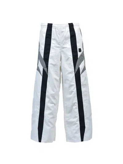 Breath Panelled Trousers In White