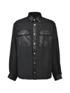 Breath Pocket Panel Shirt In Black