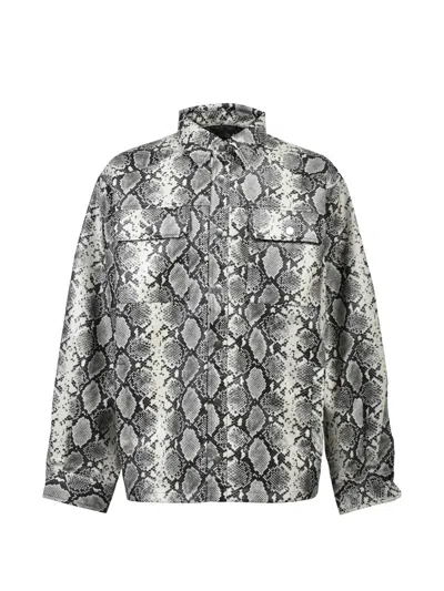 Breath Python-print Pocket Shirt In Multi