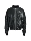 Breath Python-effect Faux-leather Bomber Jacket In Multi