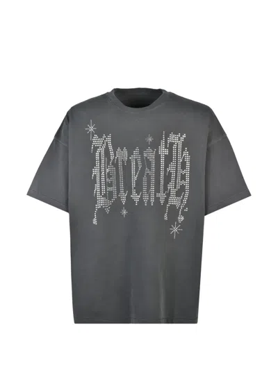 Breath Rhinestone-embellished T-shirt In Gray