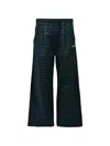 Breath Script Logo Check Wide-leg Trousers In Multi