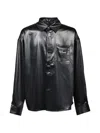 Breath Script Logo Coated Long-sleeve Shirt In Multi