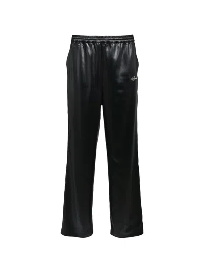 Breath Script Logo Track Pants In Black