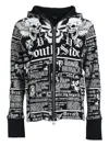 Breath Skull Wash Kapuzenjacke In Black