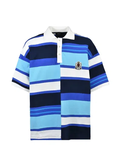 Breath Striped Patch-detail Polo Shirt In Multi