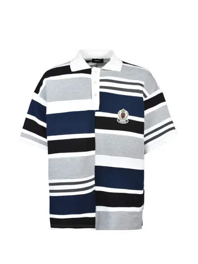Breath Striped Patch-detail Polo Shirt In Multi