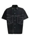 Breath Stud-embellished Shirt In Black