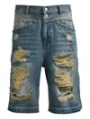 Breath Stud-embellished Shorts In Blue