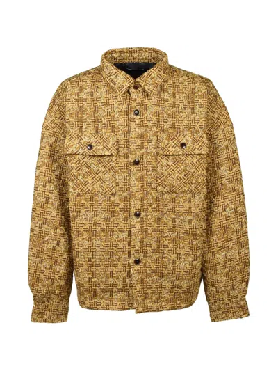 Breath Tweed Overshirt In Yellow