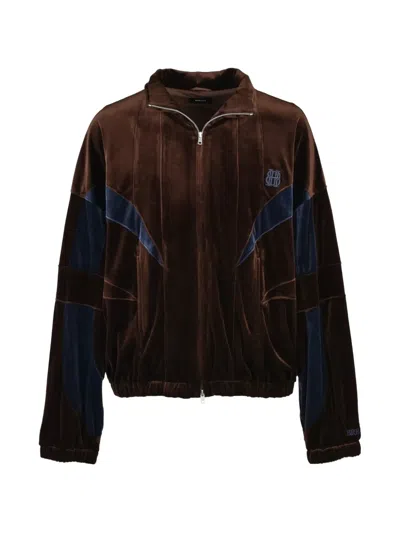 Breath Warm Up Velour Jacket In Brown